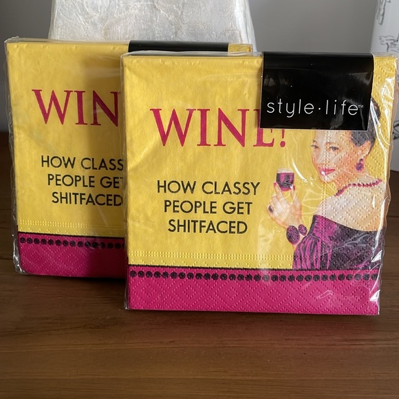 Style Life Wine Napkins - Picture 1 of 3